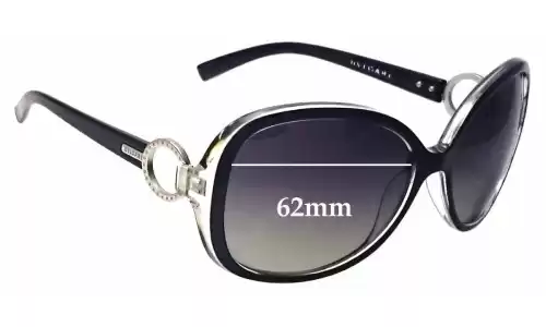 Sunglass Fix Verres de Remplacement pour Bvlgari 806 - 62mm Wide Sunglass Fix Verres de Remplacement pour Bvlgari 806 - 62mm Wide