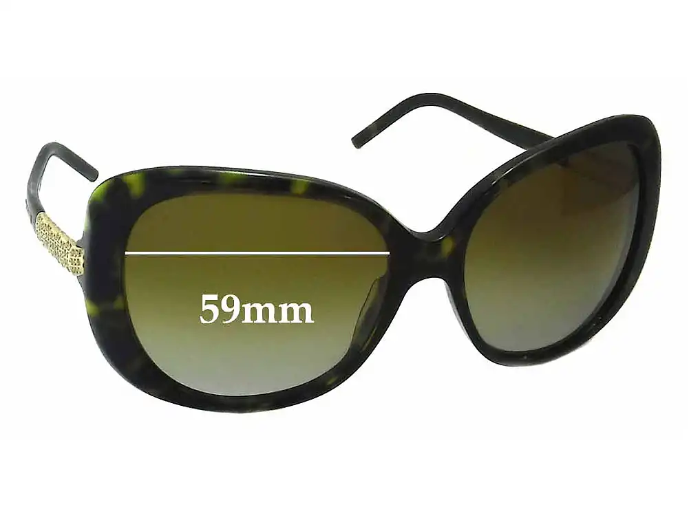 Sunglass Fix Verres de Remplacement pour Bvlgari 8105-B - 59mm Wide Sunglass Fix Verres de Remplacement pour Bvlgari 8105-B - 59mm Wide
