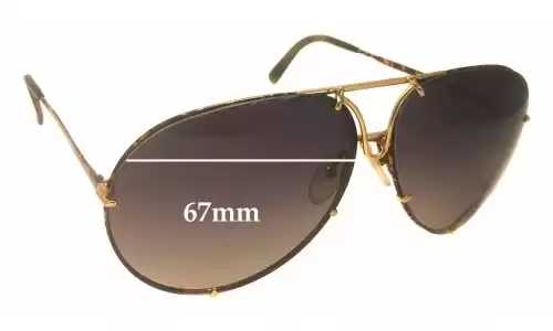 Sunglass Fix Lentilles de Remplacement pour Carrera 5621A - 67mm Wide Carrera 5621A Lentilles de Remplacement 67mm wide