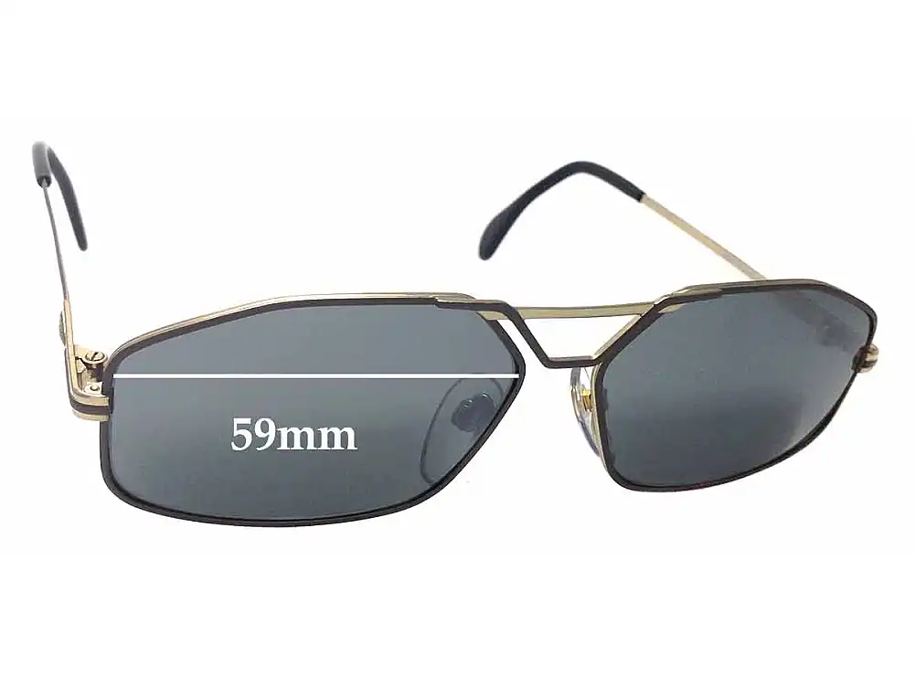 Sunglass Fix Verres de Remplacement pour Cazal MOD 729 - 59mm Wide Sunglass Fix Verres de Remplacement pour Cazal MOD 729 - 59mm Wide