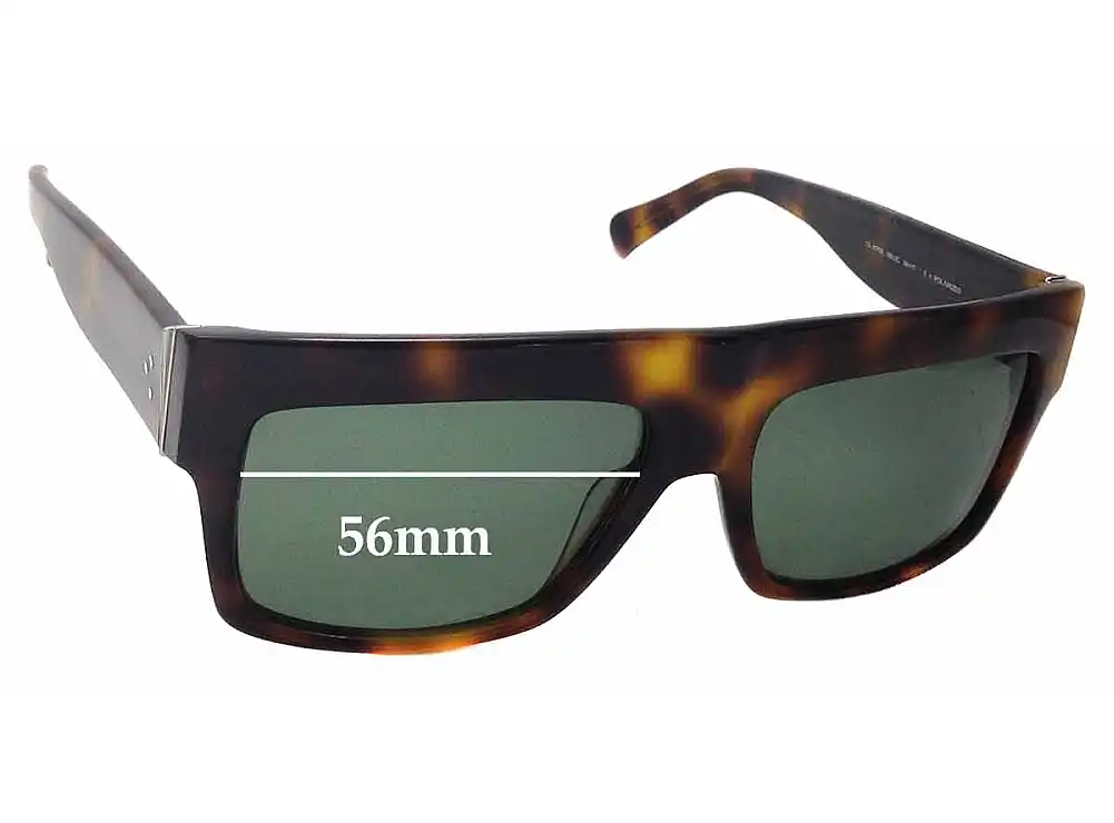 Sunglass Fix Verres de Remplacement pour Celine CL 41756/S - 56mm Wide Sunglass Fix Verres de Remplacement pour Celine CL 41756/S - 56mm Wide