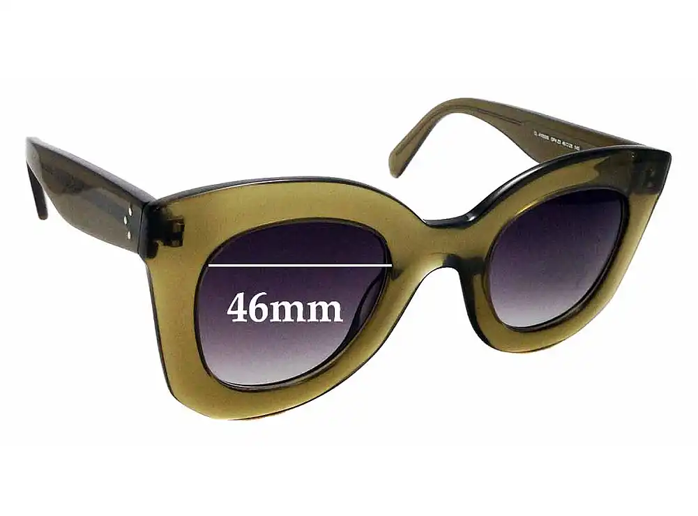 Sunglass Fix Verres de Remplacement pour Celine CL 41093/S - 46mm Wide Sunglass Fix Verres de Remplacement pour Celine CL 41093/S - 46mm Wide
