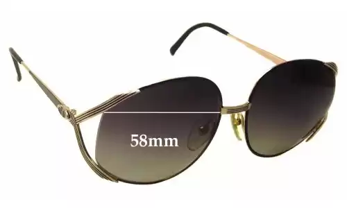 Sunglass Fix Verres de Remplacement pour Christian Dior 2387 58MM - 58mm Wide Sunglass Fix Verres de Remplacement pour Christian Dior 2387 58MM - 58mm Wide