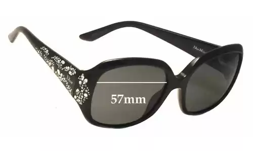 Sunglass Fix Verres de Remplacement pour Christian Dior Minuit - 57mm Wide Sunglass Fix Verres de Remplacement pour Christian Dior Minuit - 57mm Wide