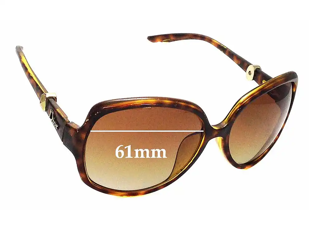 Sunglass Fix Verres de Remplacement pour Christian Dior Mystery 1/F/S - 61mm Wide Sunglass Fix Verres de Remplacement pour Christian Dior Mystery 1/F/S - 61mm Wide