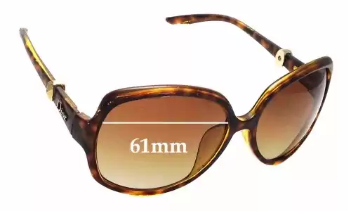 Sunglass Fix Verres de Remplacement pour Christian Dior Mystery 1/F/S - 61mm Wide Sunglass Fix Verres de Remplacement pour Christian Dior Mystery 1/F/S - 61mm Wide