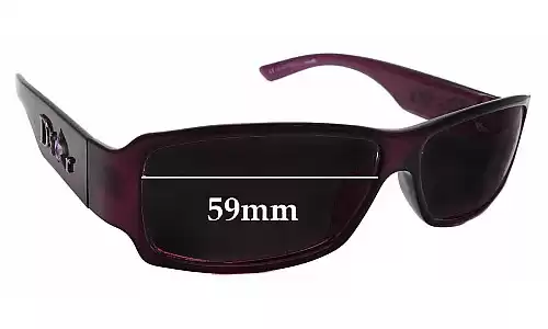 Sunglass Fix Verres de Remplacement pour Christian Dior Shiny 1 - 59mm Wide Sunglass Fix Verres de Remplacement pour Christian Dior Shiny 1 - 59mm Wide