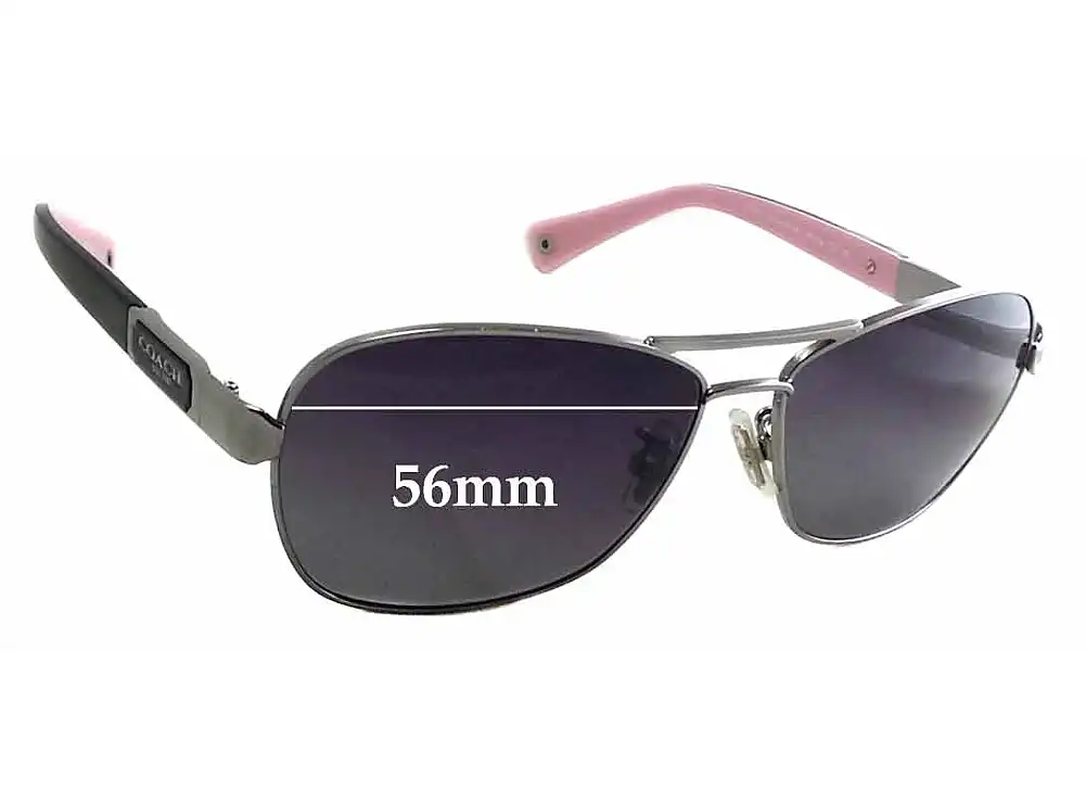 Sunglass Fix Verres de Remplacement pour Coach HC7012 Caroline - 56mm Wide Sunglass Fix Verres de Remplacement pour Coach HC7012 Caroline - 56mm Wide
