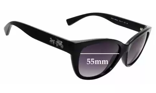 Sunglass Fix Verres de Remplacement pour Coach HC8163 - 55mm Wide Sunglass Fix Verres de Remplacement pour Coach HC8163 - 55mm Wide