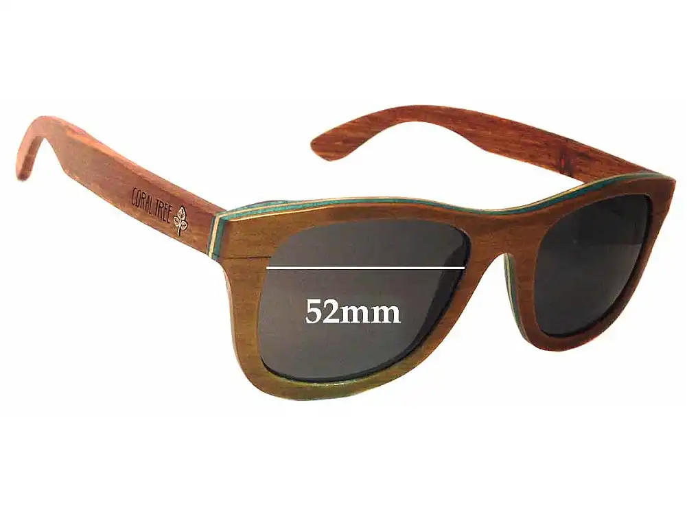 Sunglass Fix Verres de Remplacement pour Coral Tree Hamilton - 52mm Wide Sunglass Fix Verres de Remplacement pour Coral Tree Hamilton - 52mm Wide