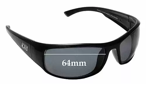 Sunglass Fix Lentilles de Remplacement pour Dirty Dog Muzzle - 64mm Wide Dirty Dog Muzzle Lentilles de Remplacement 64mm wide
