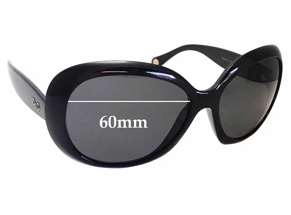 Sunglass Fix Verres de Remplacement pour Dolce & Gabbana DD8058 - 60mm Wide Sunglass Fix Verres de Remplacement pour Dolce & Gabbana DD8058 - 60mm Wide