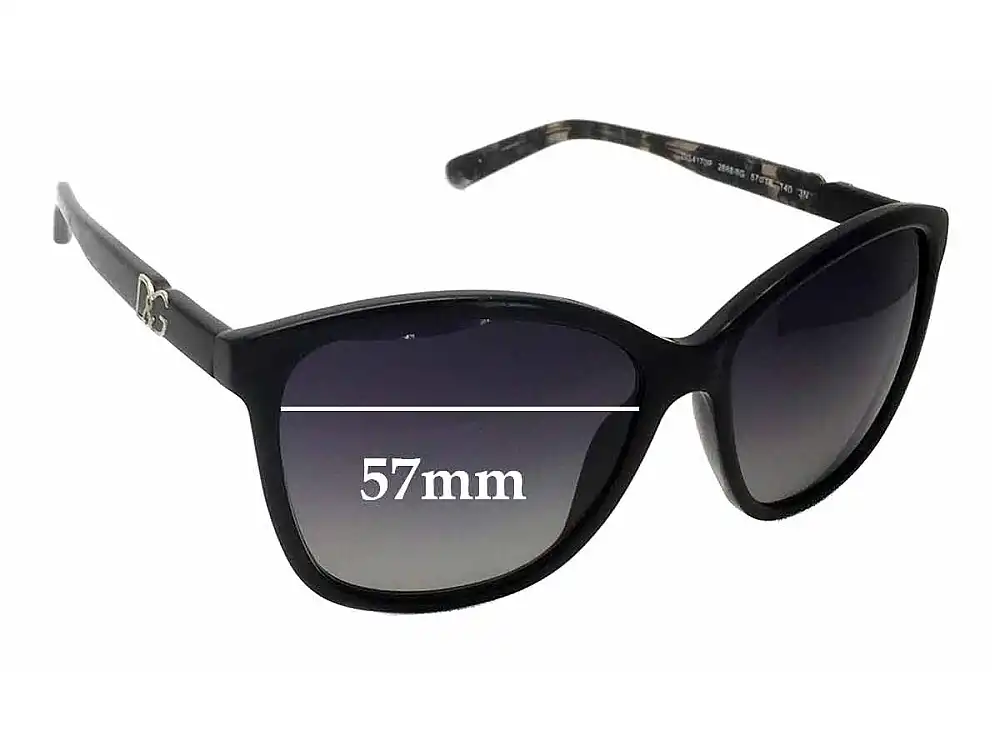 Sunglass Fix Verres de Remplacement pour Dolce & Gabbana DG4170P - 57mm Wide Sunglass Fix Verres de Remplacement pour Dolce & Gabbana DG4170P - 57mm Wide