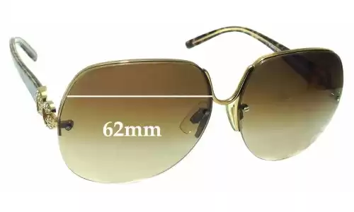 Sunglass Fix Verres de Remplacement pour Dolce & Gabbana DG2050B - 62mm Wide Sunglass Fix Verres de Remplacement pour Dolce & Gabbana DG2050B - 62mm Wide