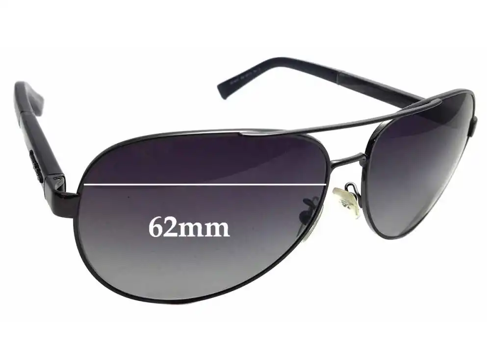 Sunglass Fix Verres de Remplacement pour Ermenegildo Zegna EZ 0010 - 62mm Wide Sunglass Fix Verres de Remplacement pour Ermenegildo Zegna EZ 0010 - 62mm Wide