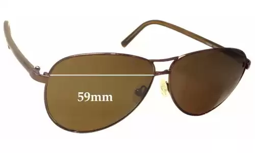 Sunglass Fix Verres de Remplacement pour Fendi FS 5222 - 59mm Wide Sunglass Fix Verres de Remplacement pour Fendi FS 5222 - 59mm Wide