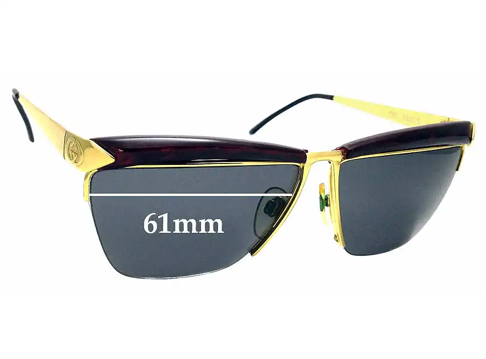 Sunglass Fix Verres de Remplacement pour Gucci GG2311/S - 61mm Wide Sunglass Fix Verres de Remplacement pour Gucci GG2311/S - 61mm Wide