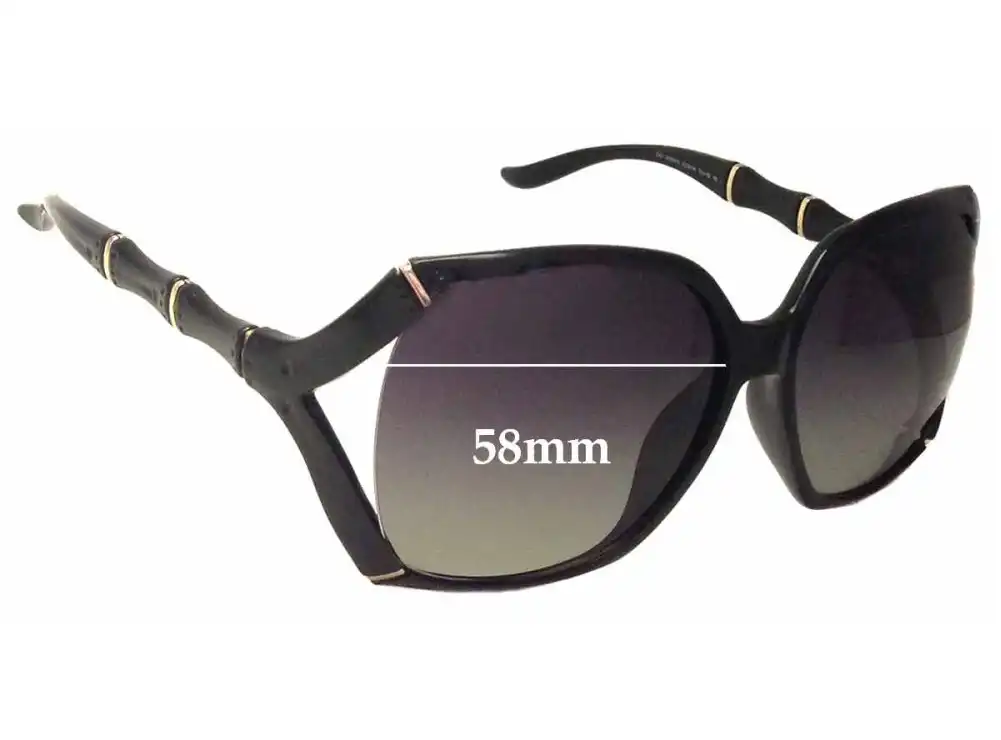 Sunglass Fix Verres de Remplacement pour Gucci GG3508/S - 58mm Wide Sunglass Fix Verres de Remplacement pour Gucci GG3508/S - 58mm Wide