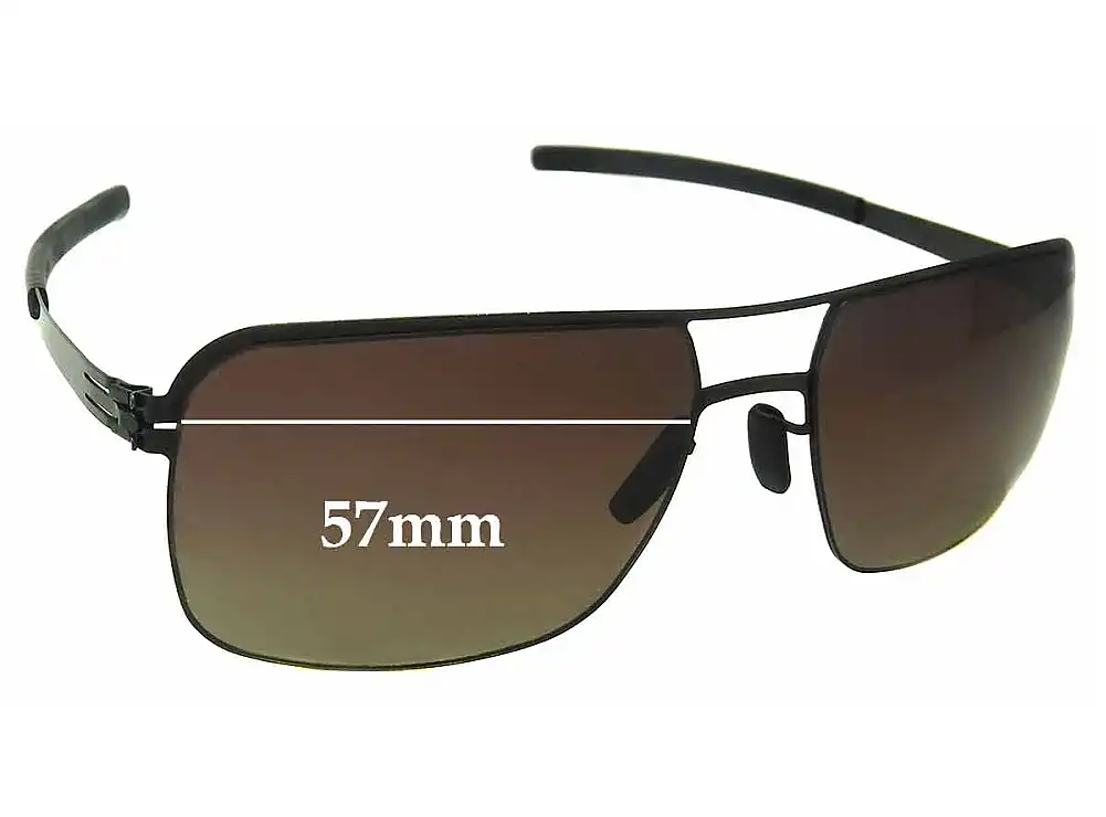 Sunglass Fix Verres de Remplacement pour IC! Berlin Kjell - 57mm Wide Sunglass Fix Verres de Remplacement pour IC! Berlin Kjell - 57mm Wide