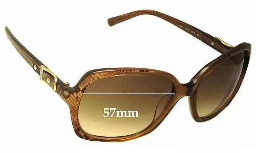 Sunglass Fix Verres de Remplacement pour Jimmy Choo Lela/S - 57mm Wide Sunglass Fix Verres de Remplacement pour Jimmy Choo Lela/S - 57mm Wide