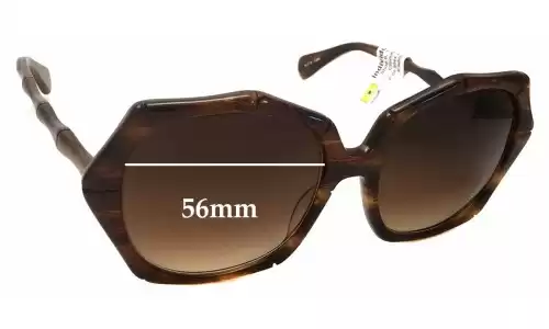 Sunglass Fix Verres de Remplacement pour Kaleos Kaleos Fossey - 56mm Wide Sunglass Fix Verres de Remplacement pour Kaleos Kaleos Fossey - 56mm Wide