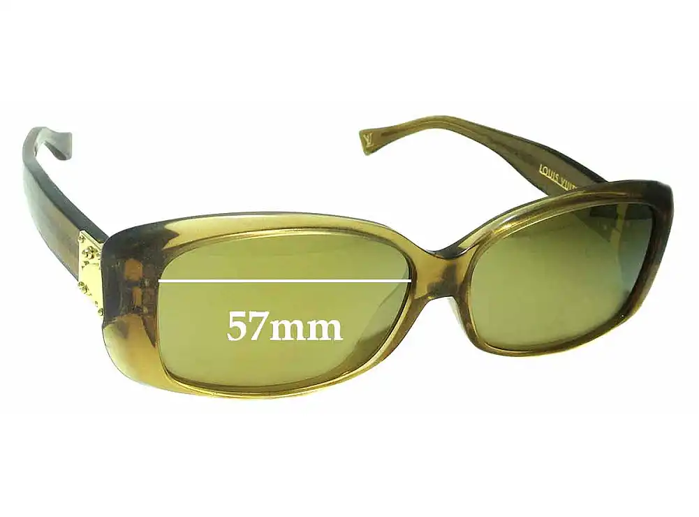Sunglass Fix Verres de Remplacement pour Louis Vuitton Z0003E - 57mm Wide Sunglass Fix Verres de Remplacement pour Louis Vuitton Z0003E - 57mm Wide