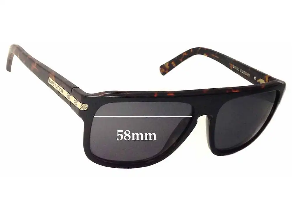 Sunglass Fix Verres de Remplacement pour Louis Vuitton Z0603W - 58mm Wide Sunglass Fix Verres de Remplacement pour Louis Vuitton Z0603W - 58mm Wide