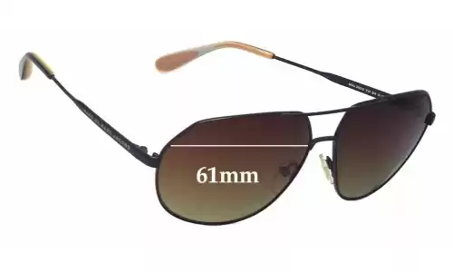 Marc by Marc Jacobs MMJ 260/S Replacement Lenses 61mm MARC BY MARC JACOBS MMJ 260/S Replacement Sunglass Lenses - 61mm Wide