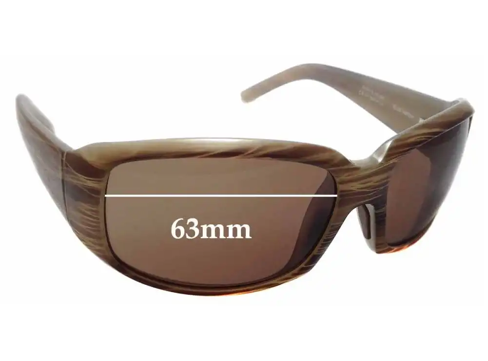 Sunglass Fix Verres de Remplacement pour Maui Jim MJ236 Blue Water - 63mm Wide Sunglass Fix Verres de Remplacement pour Maui Jim MJ236 Blue Water - 63mm Wide