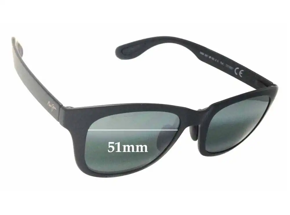 Sunglass Fix Verres de Remplacement pour Maui Jim MJ434 Hana Bay - 51mm Wide Sunglass Fix Verres de Remplacement pour Maui Jim MJ434 Hana Bay - 51mm Wide