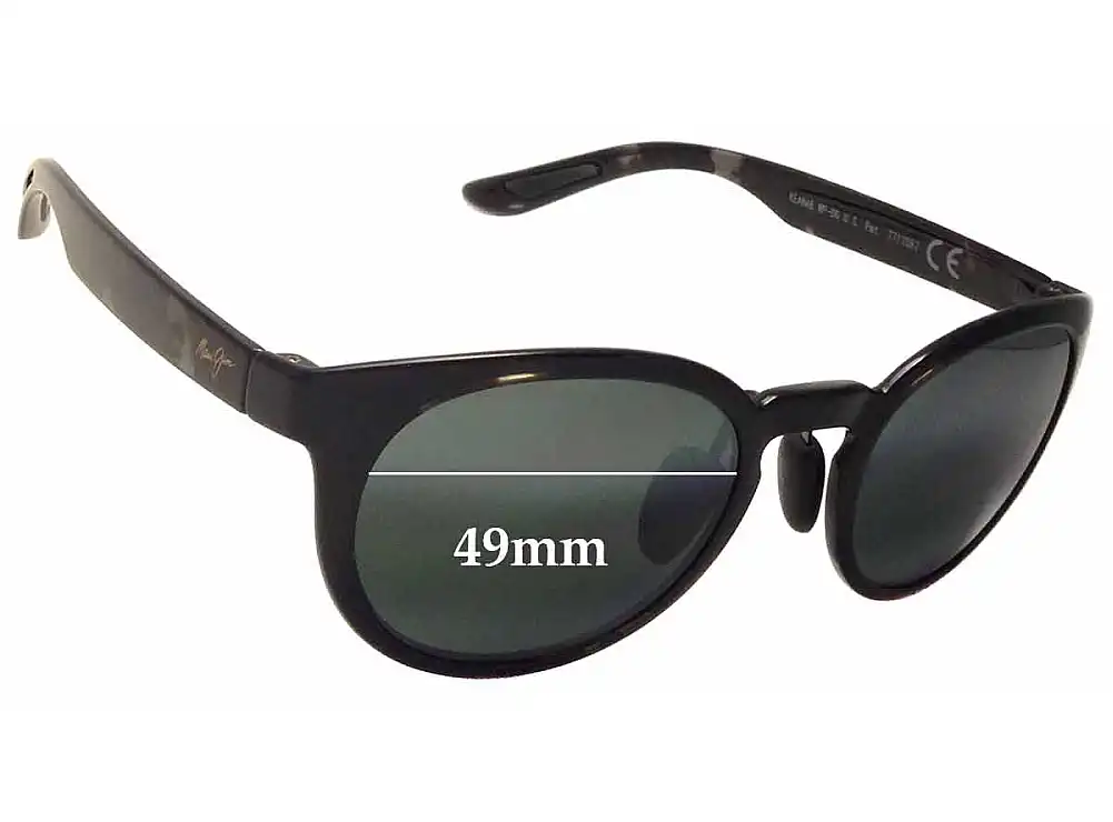 Sunglass Fix Verres de Remplacement pour Maui Jim MJ420 Keanae - 49mm Wide Sunglass Fix Verres de Remplacement pour Maui Jim MJ420 Keanae - 49mm Wide