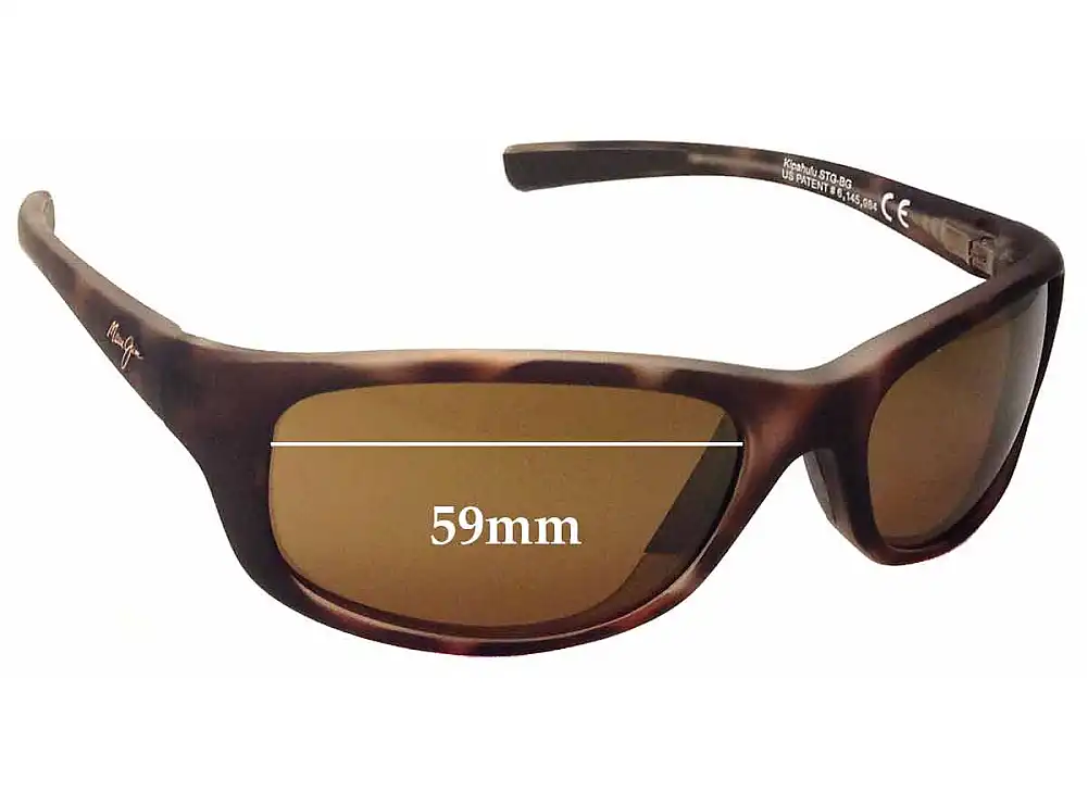 Sunglass Fix Verres de Remplacement pour Maui Jim MJ279 Kipahulu - 59mm Wide Sunglass Fix Verres de Remplacement pour Maui Jim MJ279 Kipahulu - 59mm Wide