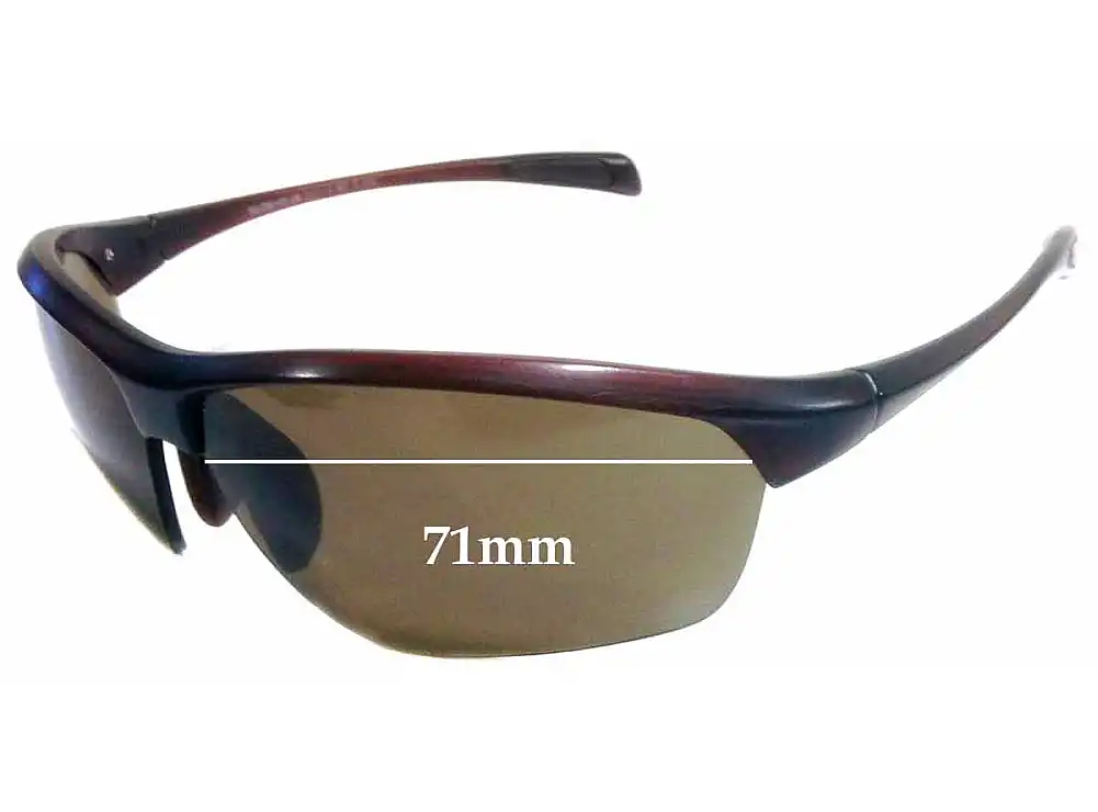 Sunglass Fix Verres de Remplacement pour Maui Jim MJ429 Stone Crushers - 71mm Wide Sunglass Fix Verres de Remplacement pour Maui Jim MJ429 Stone Crushers - 71mm Wide