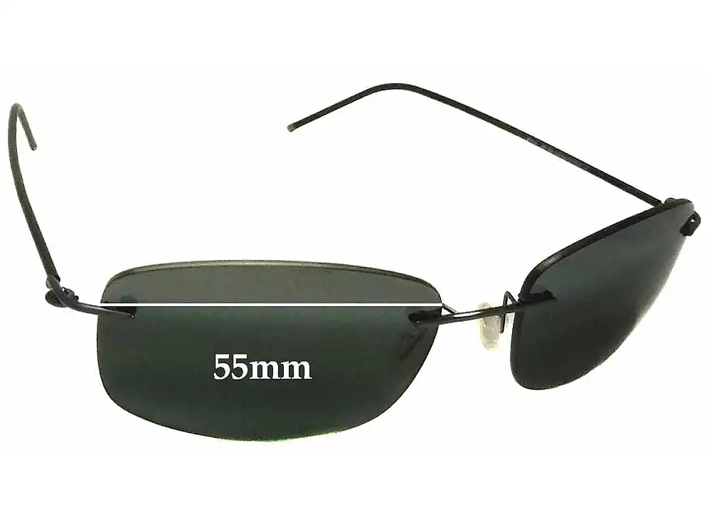 Sunglass Fix Verres de Remplacement pour Maui Jim MJ718 Myna - 55mm Wide Sunglass Fix Verres de Remplacement pour Maui Jim MJ718 Myna - 55mm Wide