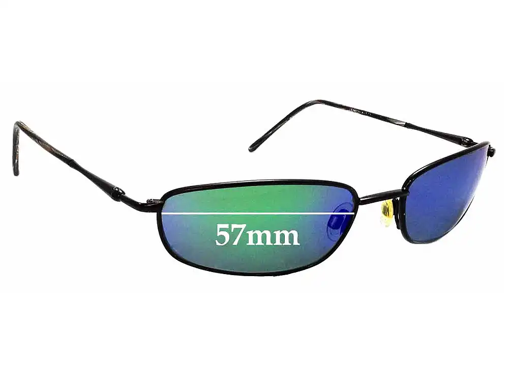 Sunglass Fix Verres de Remplacement pour Maui Jim MJ115 South Shore - 57mm Wide Sunglass Fix Verres de Remplacement pour Maui Jim MJ115 South Shore - 57mm Wide