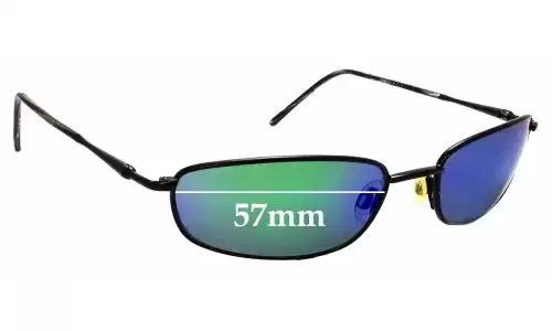 Sunglass Fix Verres de Remplacement pour Maui Jim MJ115 South Shore - 57mm Wide Sunglass Fix Verres de Remplacement pour Maui Jim MJ115 South Shore - 57mm Wide