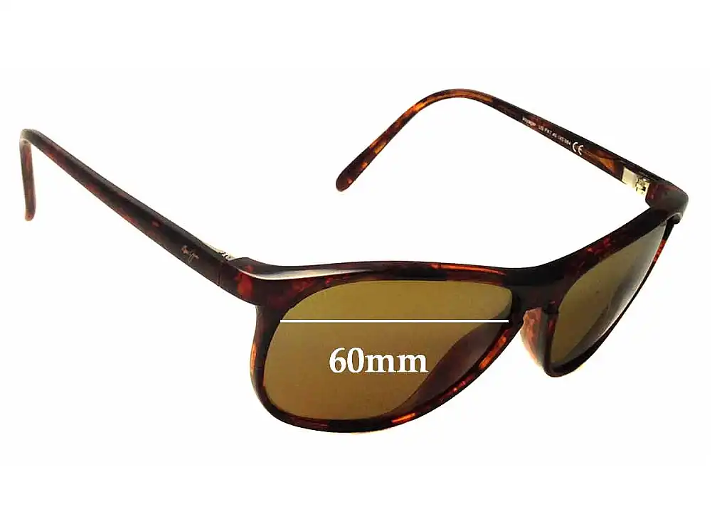 Sunglass Fix Verres de Remplacement pour Maui Jim MJ178 Voyager - 60mm Wide Sunglass Fix Verres de Remplacement pour Maui Jim MJ178 Voyager - 60mm Wide