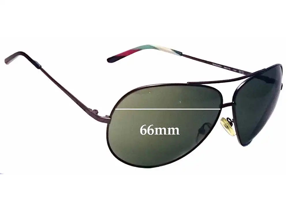Sunglass Fix Verres de Remplacement pour Missoni MI55203 - 66mm Wide Sunglass Fix Verres de Remplacement pour Missoni MI55203 - 66mm Wide