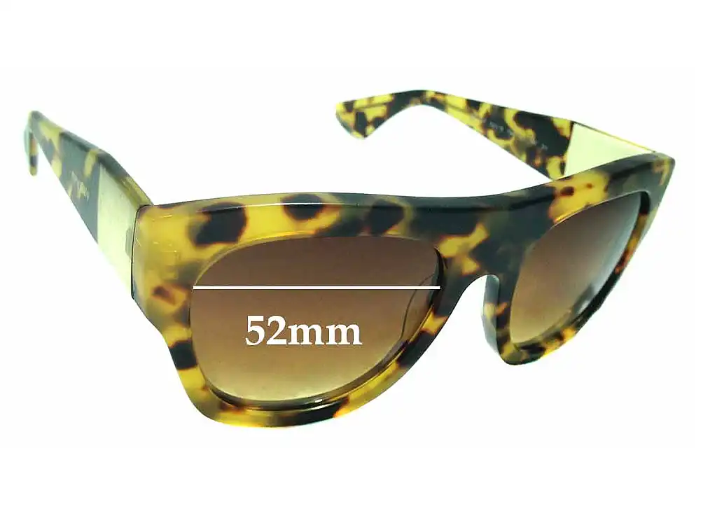 Sunglass Fix Verres de Remplacement pour Miu Miu SMU05P - 52mm Wide Sunglass Fix Verres de Remplacement pour Miu Miu SMU05P - 52mm Wide