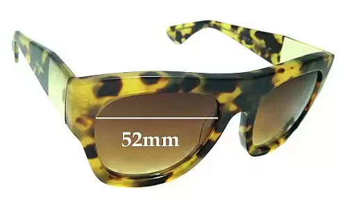 Sunglass Fix Verres de Remplacement pour Miu Miu SMU05P - 52mm Wide Sunglass Fix Verres de Remplacement pour Miu Miu SMU05P - 52mm Wide