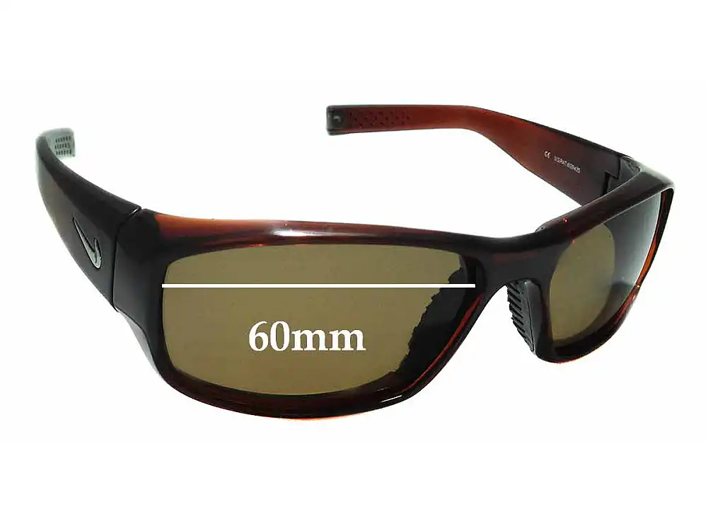 Sunglass Fix Verres de Remplacement pour Nike EV0571 Brazen - 60mm Wide Sunglass Fix Verres de Remplacement pour Nike EV0571 Brazen - 60mm Wide