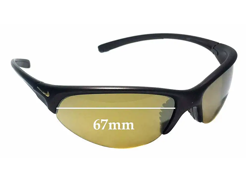Sunglass Fix Lentilles de Remplacement pour Nike Skylon EXP RD EV0173 - 67mm Wide Sunglass Fix Lentilles de Remplacement pour Nike Skylon EXP RD EV0173 - 67mm Wide