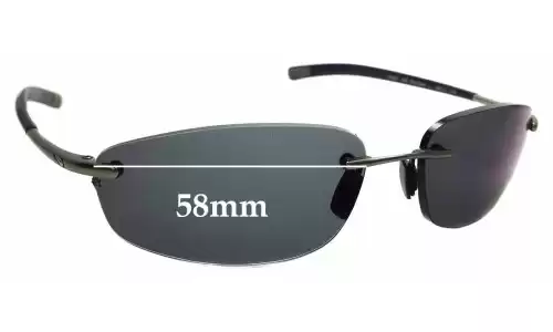 Sunglass Fix Verres de Remplacement pour Nike EV0206 Vaughn - 58mm Wide Sunglass Fix Verres de Remplacement pour Nike EV0206 Vaughn - 58mm Wide