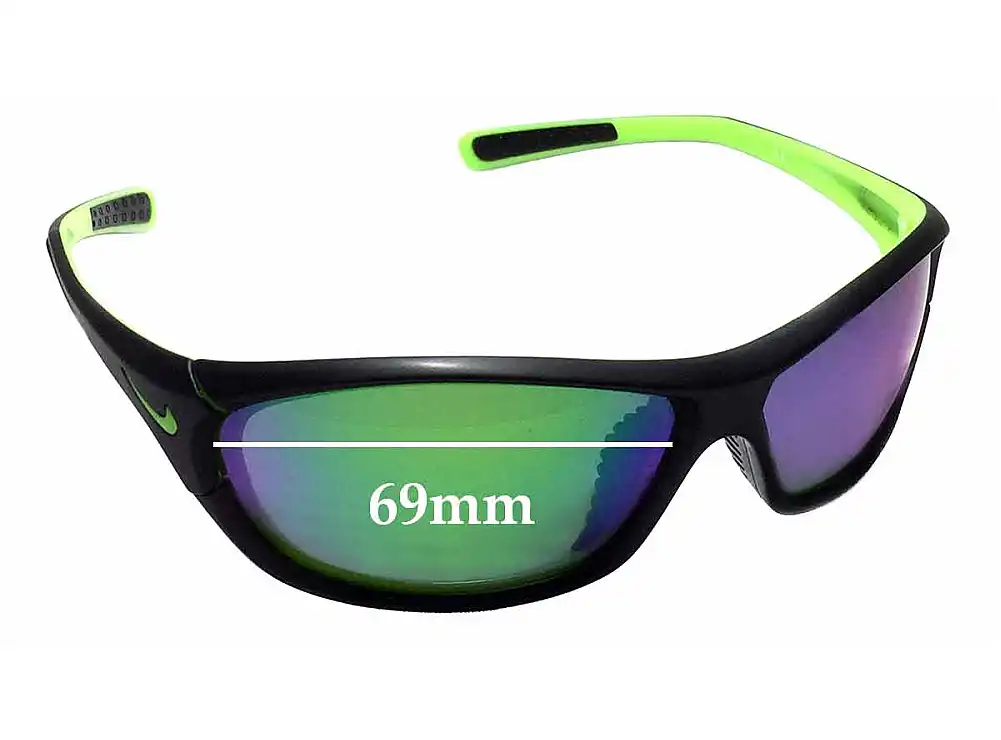 Sunglass Fix Verres de Remplacement pour Nike EV0811 Veer R - 69mm Wide Sunglass Fix Verres de Remplacement pour Nike EV0811 Veer R - 69mm Wide