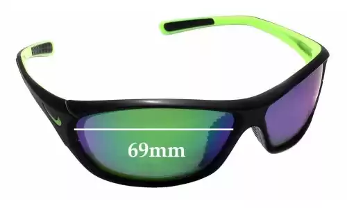 Sunglass Fix Verres de Remplacement pour Nike EV0811 Veer R - 69mm Wide Sunglass Fix Verres de Remplacement pour Nike EV0811 Veer R - 69mm Wide