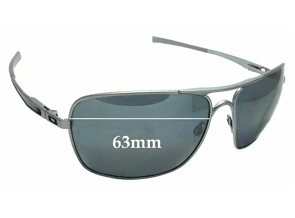 Sunglass Fix Verres de Remplacement pour Oakley Plaintiff Squared OO4063 - 63mm Wide Sunglass Fix Verres de Remplacement pour Oakley Plaintiff Squared OO4063 - 63mm Wide