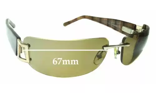 Sunglass Fix Lentilles de Remplacement pour Oroton Cruz - 67mm Wide Oroton Cruz Lentilles de Remplacement 67mm wide