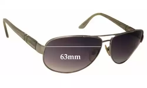 Sunglass Fix Lentilles de Remplacement pour Persol 2288-S - 63mm Wide Persol 2288-S Lentilles de Remplacement 63mm wide