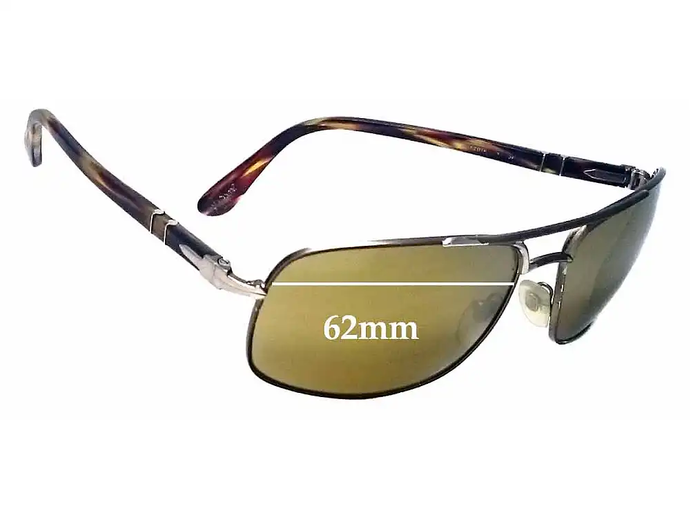 Sunglass Fix Verres de Remplacement pour Persol 2407-S - 62mm Wide Sunglass Fix Verres de Remplacement pour Persol 2407-S - 62mm Wide