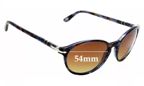 Sunglass Fix Lentilles de Remplacement pour Persol 3015-S - 54mm Wide Persol 3015-S Lentilles de Remplacement 54mm wide